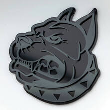 Pitbull 3D-badge spatbordbadges embleem
 5