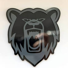 Boze Grizzly Bear aangepaste 3D-badge Fender badges embleem 2
 4