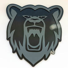 Boze Grizzly Bear aangepaste 3D-badge Fender badges embleem 2
 6