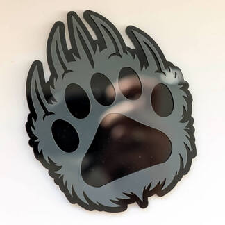 Bear Paw Claw aangepaste 3D badge spatbord badges embleem
 1