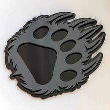 Bear Paw Claw aangepaste 3D badge spatbord badges embleem
 2