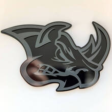 Rhino aangepaste 3D badge spatbord badges embleem
 4