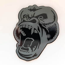 Aangepaste 3D-badge boze Gorilla Fender badges embleem
 3