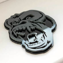 Aangepaste 3D-badge boze Gorilla Fender badges embleem
 4