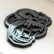 Aangepaste 3D-badge boze Gorilla Fender badges embleem
 6