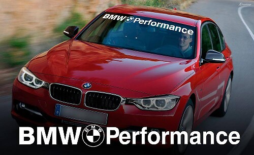 BMW Performance Style Voorruitbanner Vinyl Sticker voor BMW