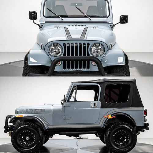 LAREDO Jeep Wrangler Rubicon cj7 1986 Graphics KIT Vinyl stickers Stickers

