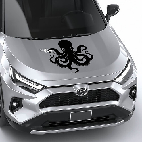 Inktvis Octopus Universele Kap Vinyl Decal Grafische Sticker
