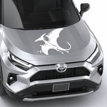 Universele motorkap vinyl sticker met grafische afbeelding van Pterodactylus antiquus
 3