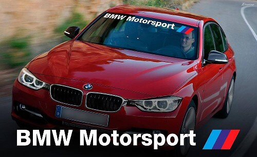 BMW Motorsport Style voorruitbanner vinylsticker voor BMW