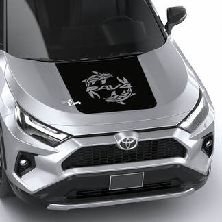 Koivissen RAV4 Hood Vinyl Decal Grafische Sticker geschikt voor Toyota RAV4
