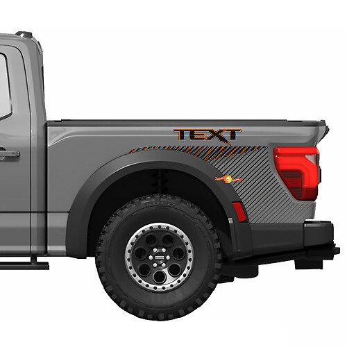 Bedside Side Stripes Vinyl Decal Graphics Sticker Kit 3 voor Ford F150 Raptor R