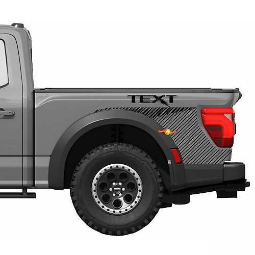 Dunne Strepen Achterspatbord Vinyl Decal Graphics Sticker Kit voor Musclecar Raptor