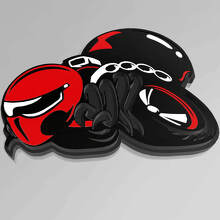 Aangepaste 3D HellBee Black Widow Spider spatbordembleem voor Dodge_2