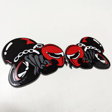 Aangepaste 3D HellBee Black Widow Spider spatbordembleem voor Dodge_3