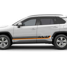 Zijde Race Logo Strepen Vinyl Decal Sticker Voor Toyota RAV4 3