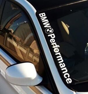 BMW Performance M3 M5 E34 E36 E39 E46 E60 E70 E90 Voorruit sticker sticker logo
