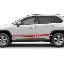 Toyota RAV4 Side Racing strepen Vinyl Decal Grafische Sticker geschikt voor Toyota RAV4
 2