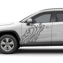 Abstract Deur Vinyl Decal Sticker Voor Toyota RAV4 3