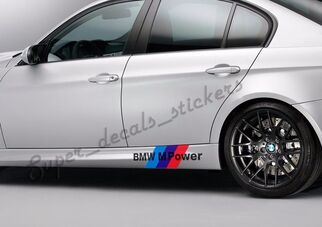 SET SIDESKIRTS BMW M Power M3 M5 E46 E60 E70 E90 vinyl sticker
