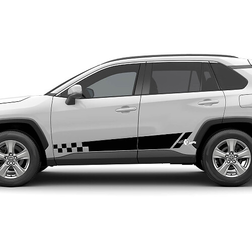 Zijvleugelstrepen Grafische vinylsticker Grafische sticker geschikt voor Toyota RAV4
 1