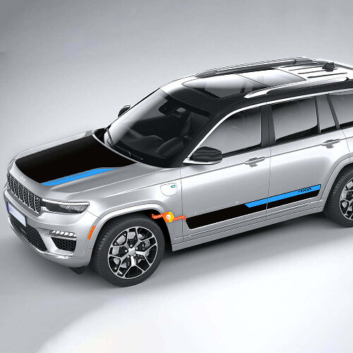 4xe Motorkap- en Zijdeurgebruiksgrafieken Decal Kit voor Jeep Grand Cherokee_1