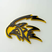 Aangepaste 3D-badge Trackhawk Hellhawk-logo Fender-badges embleem
 10