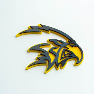 Aangepaste 3D-badge Trackhawk Hellhawk-logo Fender-badges embleem
