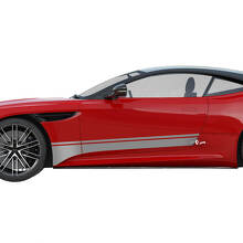 Zijkant Aston Martin DB11 Rocker Panel Twin Stripe Vinyl Decals Stickers
 2