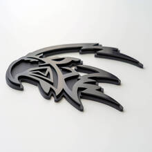 Aangepaste 3D-badge Trackhawk Hellhawk zwart logo Fender badges embleem
 3