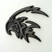 Aangepaste 3D-badge Trackhawk Hellhawk zwart logo Fender badges embleem
 6