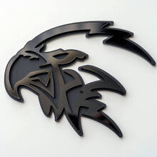 Aangepaste 3D-badge Trackhawk Hellhawk zwart logo Fender badges embleem
 7