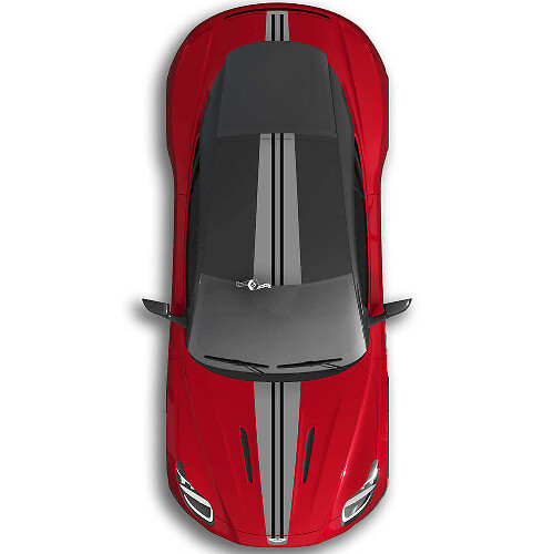 Aston Martin DB11 Full Body Tweekleuren Strepen Motorkap Dak Kofferbak Vinyl Decal Sticker