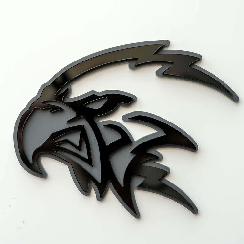 Aangepaste 3D-badge Trackhawk Hellhawk-logo spatbordbadges embleem 2