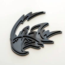 Aangepaste 3D-badge Trackhawk Hellhawk zwart versus grijs logo Fender badges embleem
 3