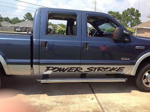Power Stroke Stijl Deur Vinyl Decal voor Musclecar Super Duty