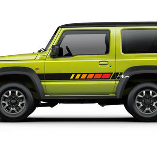 Suzuki JIMNY Side Vintage Retro Stripes sticker sticker graphics 2
