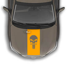 Hood Stripe Punisher Vinyl Decal Graphics Sticker geschikt voor Subaru Outback
 3