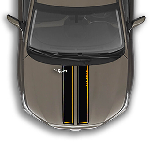 Hood Stripe Mountains Vinyl Decal Graphics Sticker geschikt voor Suba Outback
