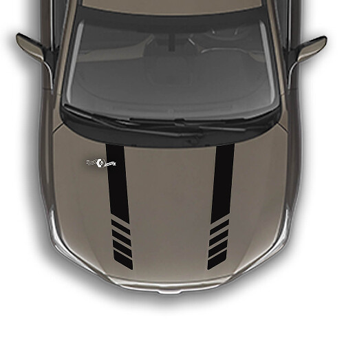 Hood Two Stripes Vinyl Decal Graphics Sticker geschikt voor Suba Outback
