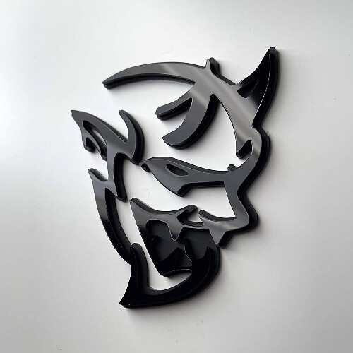 Aangepast 3D-badge Demon Dodge Charger Challenger-logo spatbordbadges-embleem 2