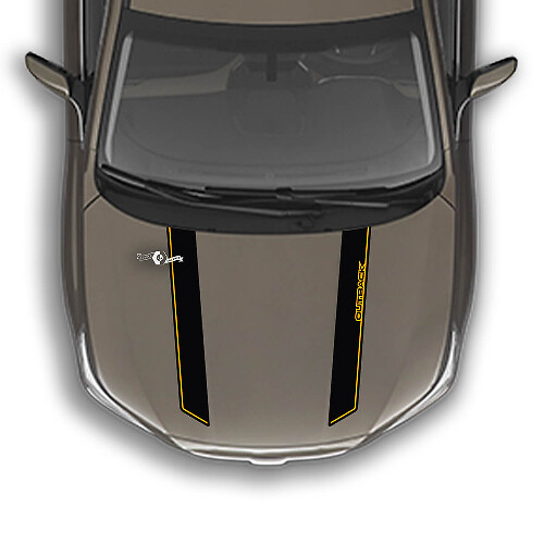 Hood Dual pin Stripe Vinyl Decal Graphics Sticker geschikt voor Suba Outback 2
