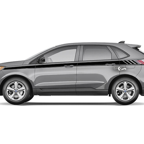 Ford Edge Line Strobe onder de Windows Vinyl Rocker Panel Stripes carrosseriesticker vinyl grafische sticker
