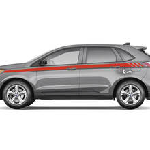 Ford Edge Line Strobe onder de Windows Vinyl Rocker Panel Stripes carrosseriesticker vinyl grafische sticker
 2