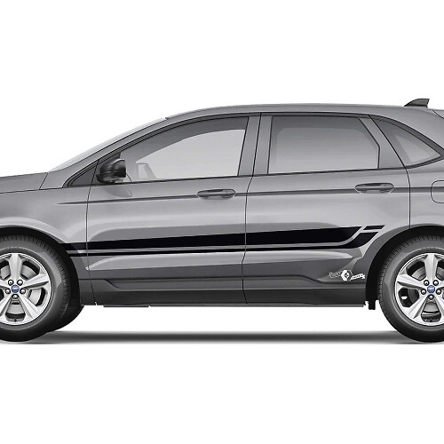 Ford Edge Line Strobe onder de Windows Vinyl Rocker Panel Stripes carrosseriesticker vinyl grafische sticker
