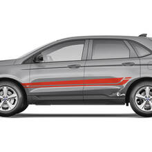 Ford Edge Line Strobe onder de Windows Vinyl Rocker Panel Stripes carrosseriesticker vinyl grafische sticker
 2