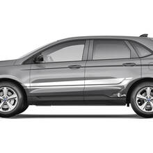 Ford Edge Line Strobe onder de Windows Vinyl Rocker Panel Stripes carrosseriesticker vinyl grafische sticker
 3