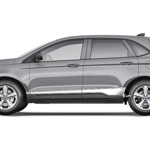 Rockerpanelen Pinstripes Vinyl Decal Grafische Sticker 2 voor Ford Edge
