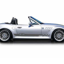 Z3 Logo Zijklep Ruitstreep Vinyl Stickers Set voor BMW Z3_3