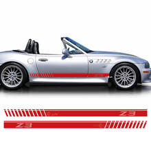 Paar BMW Z3 stroboscoopstrepen zijdeuren vinyl sticker
 3